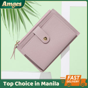 Cards Holder Women Credit Card Case Lock Card Holder Simple Vogue Korean Version Mini Coin Purse PU Female Zipper