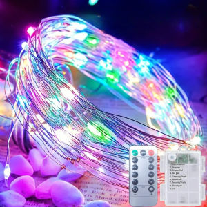50-300LED Fairy Light Battery Operated with Remote ，8mode Waterproof Christmas Decorative Light String Birthday Party Holiday