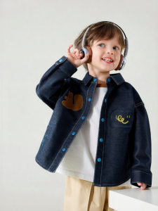 DUDUJIA | Áo Dài Tay Trẻ Em Denim Mềm