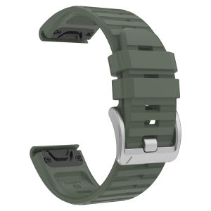 22 26MM Slicone Strap QuickFit for Garmin Fenix 6 6X PRO 7 7X Solar 5 5X 965 Fenix 8 Epix Pro Gen2 47mm 51mm Siliver Buckle Band