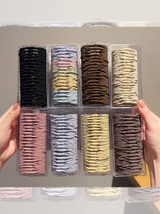 High Elastic Durable Hair Rope 2024 New Arrival Classy Headband Rubber Band Female Hair-Binding Leather Cover High Ponytail Hair Ring Headdress