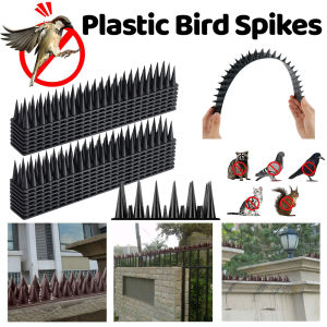 Bird Spikes Bird Cat Deterrent Spikes Outdoor Anti-Climb Plastic Security Fence Spikes