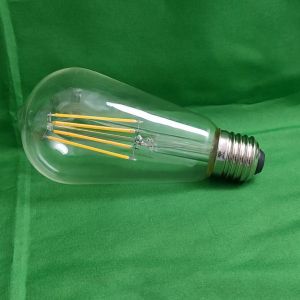 Dycorra LED Filament Bulb ST64 (Clear) E27 6W Warm Retro Edison Glass Bulb Lamp Vintage