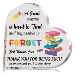 1PC Teacher Appreciation PlaqueTeachers Day Birthday Gift Signs Acrylic KeepsakeGift For Women Men Teacher Thank You Gifts