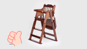 Foldable High Chairs and Toddlers with cushion Tray Adjustable Height Highchairs