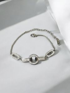 Gelang Rantai Titanium Premium Jewelry 33 Mewah Dan Anti Karat/Luntur