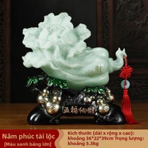 JUSHANYUAN | Bức Tượng Trang Trí Bắp Cải Hút Tài Lộc