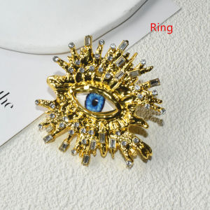 Baroque Style Fashion Alloy Big Eyes Dangle Earrings For Women Jewelry Exaggerated Ladys Statement Earrings Accessories