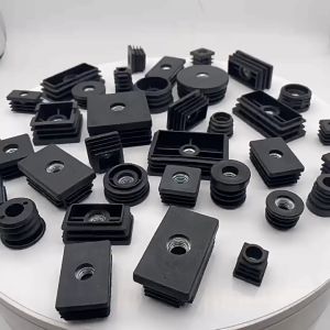 ฝาปิดขาโต๊ะ ปรับระดับได้ สวมข้างใน สกรู 8 มม ฝาปิดท่อเหลี่ยม ท่อกลม พร้อมสกรูป ใช้อุดขาโต๊ะตู้ เก้าอี้