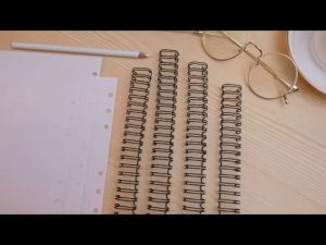 100pcs Double Loop Wire Binding Spines 7.9mm A4 34-Loop Wire Binder