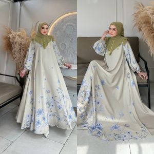 SARA SET 2 IN 1 SET HIJAB NINONA DRESS GAMIS MODE TERBARU TERLARIS BEST SELLER BY ORIGINAL