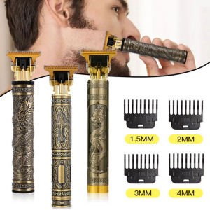 【PH Local Stock】Vintage T9 Electric Hair Clipper Trimmer USB Rechargeable Portable Shaver Beard Barber Hair Cutter Set for adult children Portable Mini Shaver For Home And Travel Use