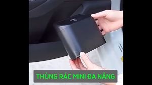 Thùng Rác Ô Tô Mini Đa Năng Có Nắp Đậy Tự Động Đóng - Thùng Đựng Rác Đa Năng Tiện Ích
