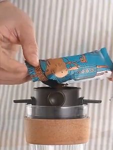 [Free Measuring Cup] Stainless Steel Coffee Filter Cup Holder Paperless Pour Over Coffee Dripper Portable Reusable Dripper Coffee Filter Cup In Kedia