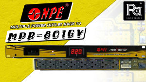 ปลั๊กติดแร็ค MPR801GV พร้อมหน้าจอ โวลท์ MDR-801GV แน่นทุกปลั๊ก PA SOUND CENTER