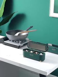 4 in 1 Spice Jar Salt and Pepper Shakers Spice Container Oval Seasoning Box