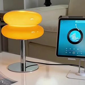 Parkson | Macaroon Glass Table Lamp Dimming Living Room Atmosphere Lamps Study Reading LED Night Light Home Decor Night Light