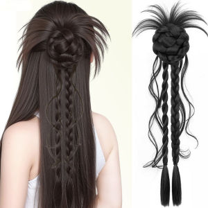 Stable Twist Boxing Braid Hair Claw INC Style Trendy Girl Hair Womens clip-on Synthetic wig flower bud head twist braid natural