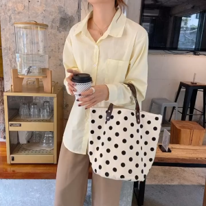 DD Woven Shoulder Bag Retro Portable Art Student Lunch Bag Tote Bags Handbag Fashion Clutch Bag Tote Bag School Bag Student Shopping Bag