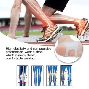 SRIEI 1 Pair Silicone Insole Orthopedic Insoles O-Type Leg Foot Valgus Correction Non Slip Shoe Accessories Arch Support Insole