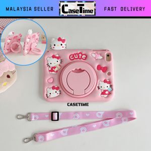 IPAD Mini Air 1 2 3 4 5 7 2017 2018 5th 6th 7th 8th 9th 10th 11th Gen Pro 9.7 10.2 10.5 10.9 11 12.9 inch M2 2016 2017 2018 2020 2021 2022 2024 2025 A16 cute kitty handbag sling stand holder cover case casing