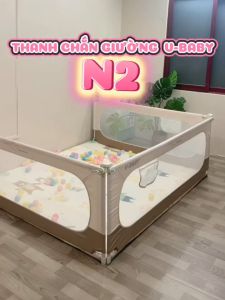 Thanh Chắn Giường V-BABY N2 NEW 2025 Cao 105cm Và V-BABY N1 Nâng Hạ 1 Và 2 Bên - 1 Thanh Chắn 1 Mặt