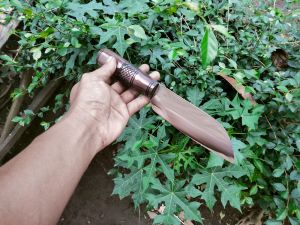 pisau seset dapur per baja cap garpu lokal cacah tulang Bambu kayu daging sapi