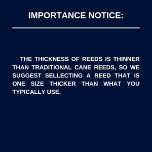 KUNO Soprano Saxophone Reed Synthetic Resin- For Beginner Durable Saxophone Reeds Saxophone Accessory