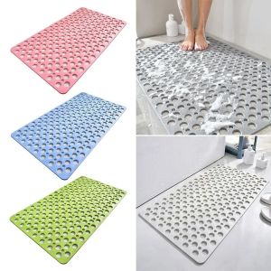 Bath Mat With Drain Holes Non Slip Bath Mat Easy Clean Bathtub Mat With Drain Holes And Suction Cups Bathroom Accessories
