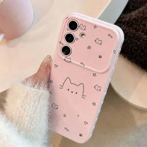 Cute Cartoon Cat Phone Case for Samsung A57 5G A56 A55 A54 A37 A36 A35 A26 A17 A15 A07 A06 Soft Silicone Cover
