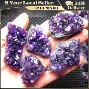 Natural Uruguayan Amethyst Cluster Mineral Specimen Deep Violet Quartz Amethyst Block Irregular Stone For Home Decoration