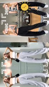 MissUTH---กางเกงขากว้างเอวสูงสําหรับผู้ชายและผู้หญิง