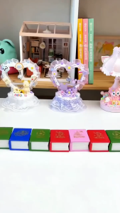 3D Folding Pop-up Book Mini Keychain 🔑 3D折叠立体书钥匙扣 Gantungan Kunci Aksesori Beg Kanak-Kanak Magic Castle Toys Creative World