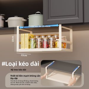 Kệ Đựng Treo Điều Chỉnh Dưới Tủ