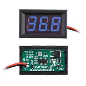 DC 5-120V 2-wire 3-digit Voltmeter 0.56 inch LED Voltage Detector Electrician Measuring Tools