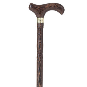MOQILIN | Non-slip Bamboo Style Black Chickenwing Wood Cane