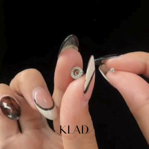 Klad Maxine Jewelry Set: Necklace & 2-Way Earrings in Gold (Cubic Zirconia Collection) Hypoallergenic Accessories by TheOfficialKlad