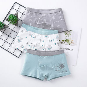 Childrens Cotton Underwear Boys Boxer Shorts Four Corners Suitable for Ages 1 to 13 Breathable Absorbent Odor-Resistant