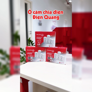 [Sản phẩm mới] Ổ Chia Điện Đa Năng Điện Quang 2500W Tích Hợp Cổng USB &TypeC Sạc Thường Sạc Nhanh Tiện Lợi