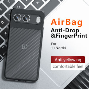 Casing for OnePlus Nord 4 Frosted Feel Matte/Clear Phone Back Cover Anti-Yellowing Anti-fingerprint Four Corners Air Cushion Anti-drop Shockproof Protective Cover