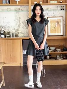 Chân Váy Midi Xòe Phong Cách A-Line Cao Waist
