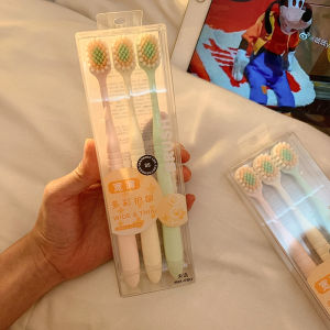 Durable Soft Bristle Toothbrush Compact Head Wide Head Small Head Travel Friendly Home Use Couple Suitable Student Dental Care