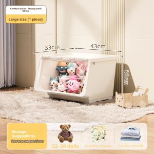 MEIZHUFU | Toy Organizer Storage Box Front Opening Lid Large Capacity