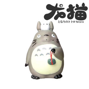 Bandai | 5/12pcs/set Totoro Figures Mini Statue Cute Micro Landscape Car Ornament Miyazaki Hayao Series Gifts Decorative Collectible