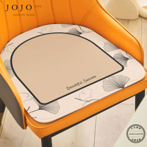 Thickened European Style Dining Chair Pads Luxury Velvet Seat Cushions for Autumn Winter Modern Geometric Pattern Home Decor