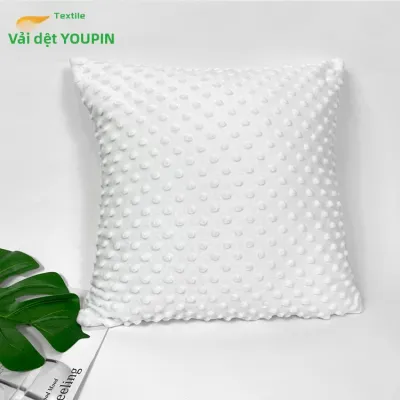 Vỏ Gối Nhung Đậu In Hình Làm Dịu 40x40cm