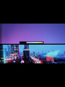 Đèn led âm thanh ánh sáng môi trường xung quanh RGB máy tính chơi game máy tính để bàn kích hoạt nhạc