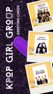 BLACKPINK Birthday Card | Kpop Girl Group Fan Gift | BLINK Greeting Card