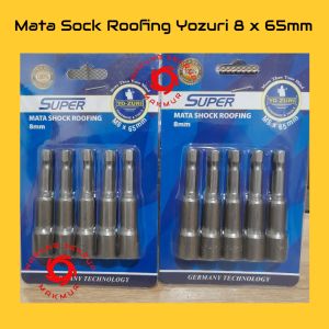 (1 Pack) Mata Bor Sock Roofing Baja Ringan Magnetic 8 x 65mm