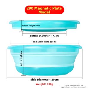 WEITUOSEN | Foldable Fishing Bait Mixing Bowl Weitosen Brand Fishing Gear Lightweight Portable Bait Container For Fish Feed Mixing